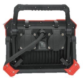 CEBA - Projecteur portable LED 40W - 3m de câble H07RNF 3G1,5 - 2 prises arrière NF