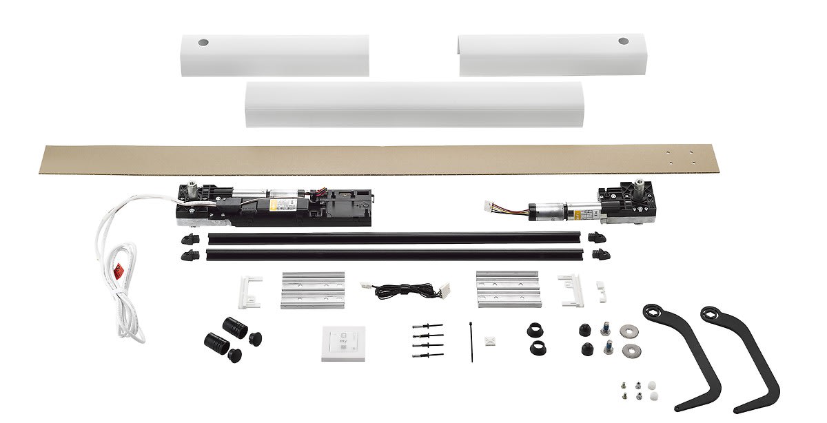 Somfy - Kit de motorisation pour volet battant Yslo® Flex io Slim 2 vantaux-blanc/noir