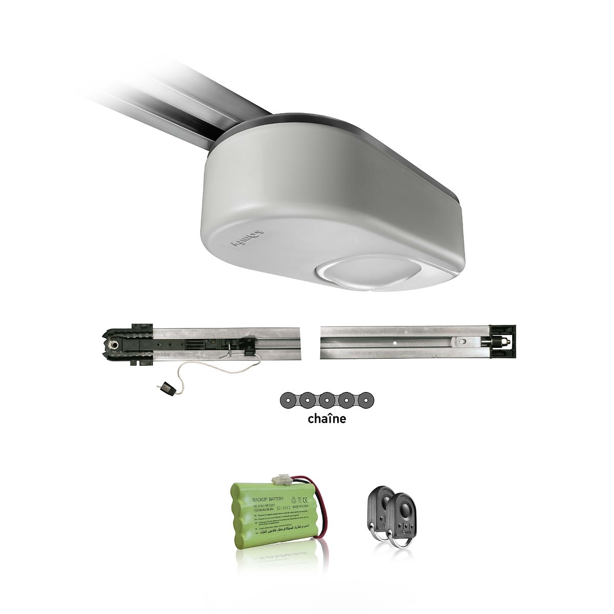 Somfy - Dexxo® smart 800 io - pack chaine  - Motorisation pour porte de garage