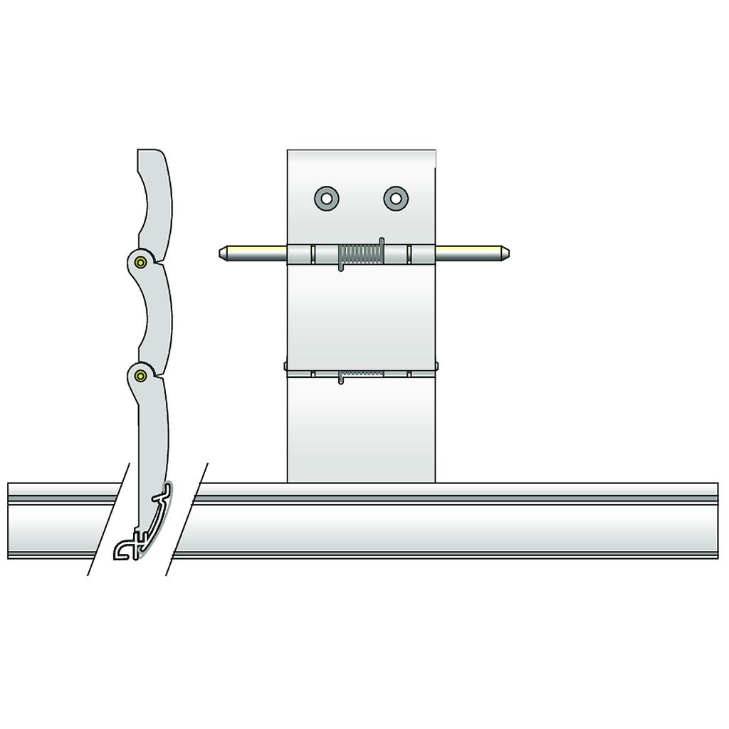 Somfy - Verrou 2 maillons lame 14 mm
