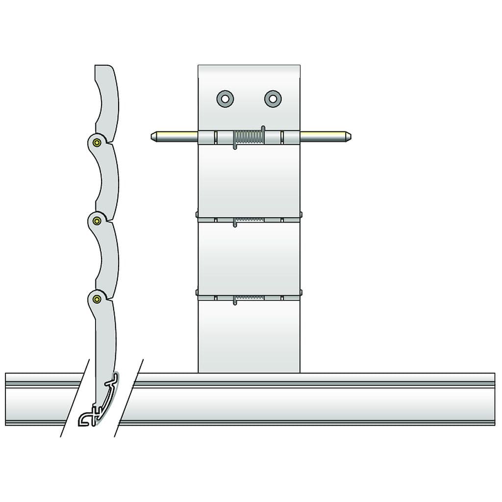 Somfy - Verrou 3 maillons lame 14 mm
