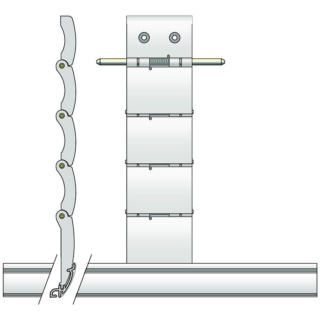Somfy - Verrou 4 maillons lame 14 mm