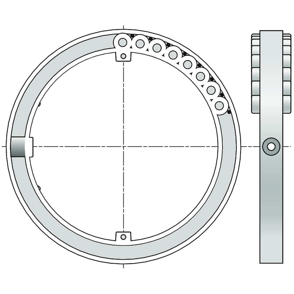 Somfy - Bague d?adaptation pour verrous ZF80 x2 unités