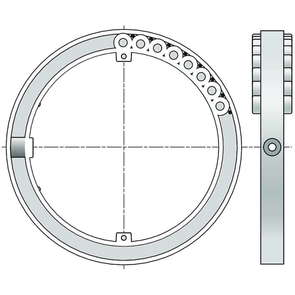 Somfy - Bague d'adaptation verrous - zf 80 x2