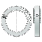Somfy - Bague d'adaptation verrous - octo 60 x2