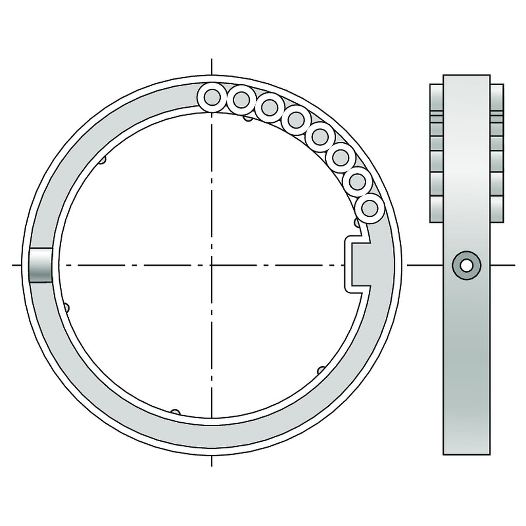 Somfy - Bague d'adaptation verrous -f5039 x2