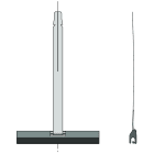 Somfy - Attache de tablier pour tube Octo de 40 x1