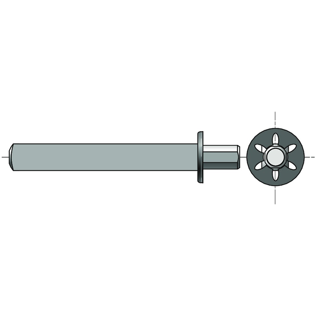 Somfy - Axe carré 13 tourillon d12