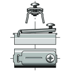 Somfy - Agrafe pour tube f-2000