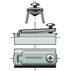 Somfy - Agrafe pour tube f-2000