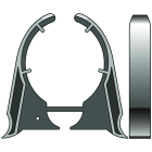 Somfy - Clip pour flasque lt