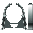 Somfy - Clip pour flasque lt