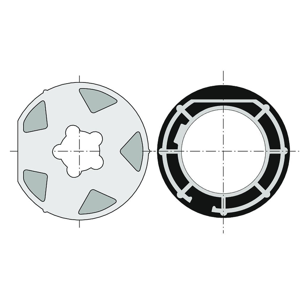 Somfy - Kit (1 roue+1 couronne) d60 mischler x1