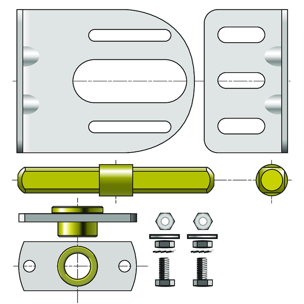 Somfy - Support intermédiaire complet