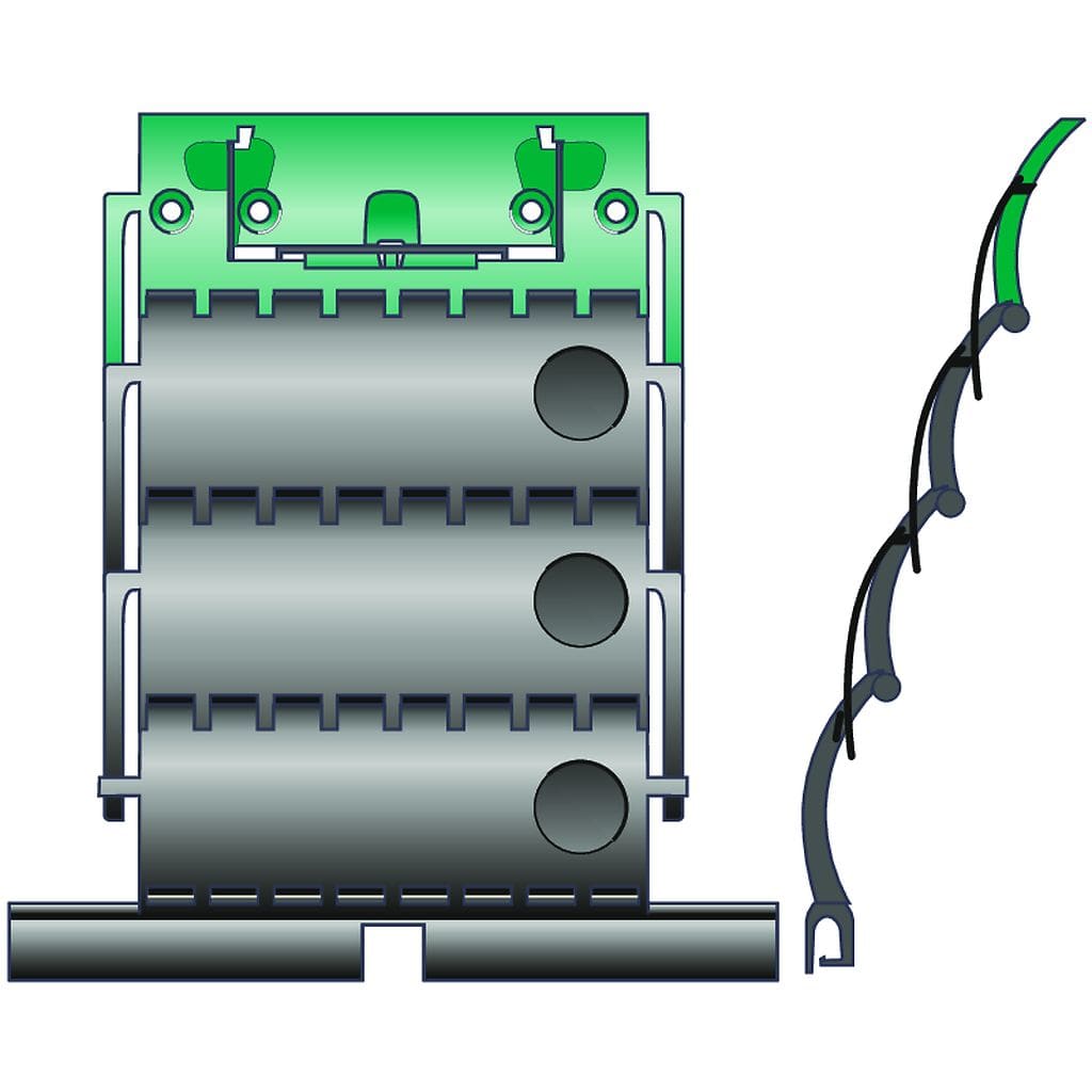 Somfy - Attache clicksur 3 maillons lame 8mm
