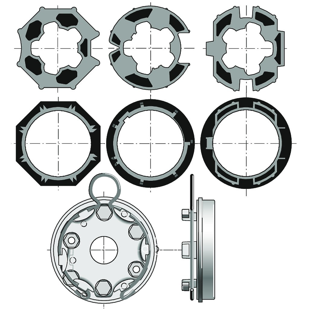 Somfy - Kit accessoires pour coffre de volet roulant tunnel