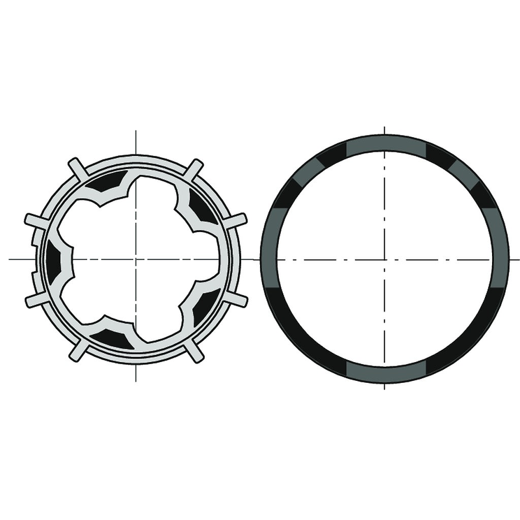 Somfy - Roue+couronne d50 deprat 53 x10