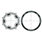 Somfy - Roue+couronne d50 deprat 53 x10