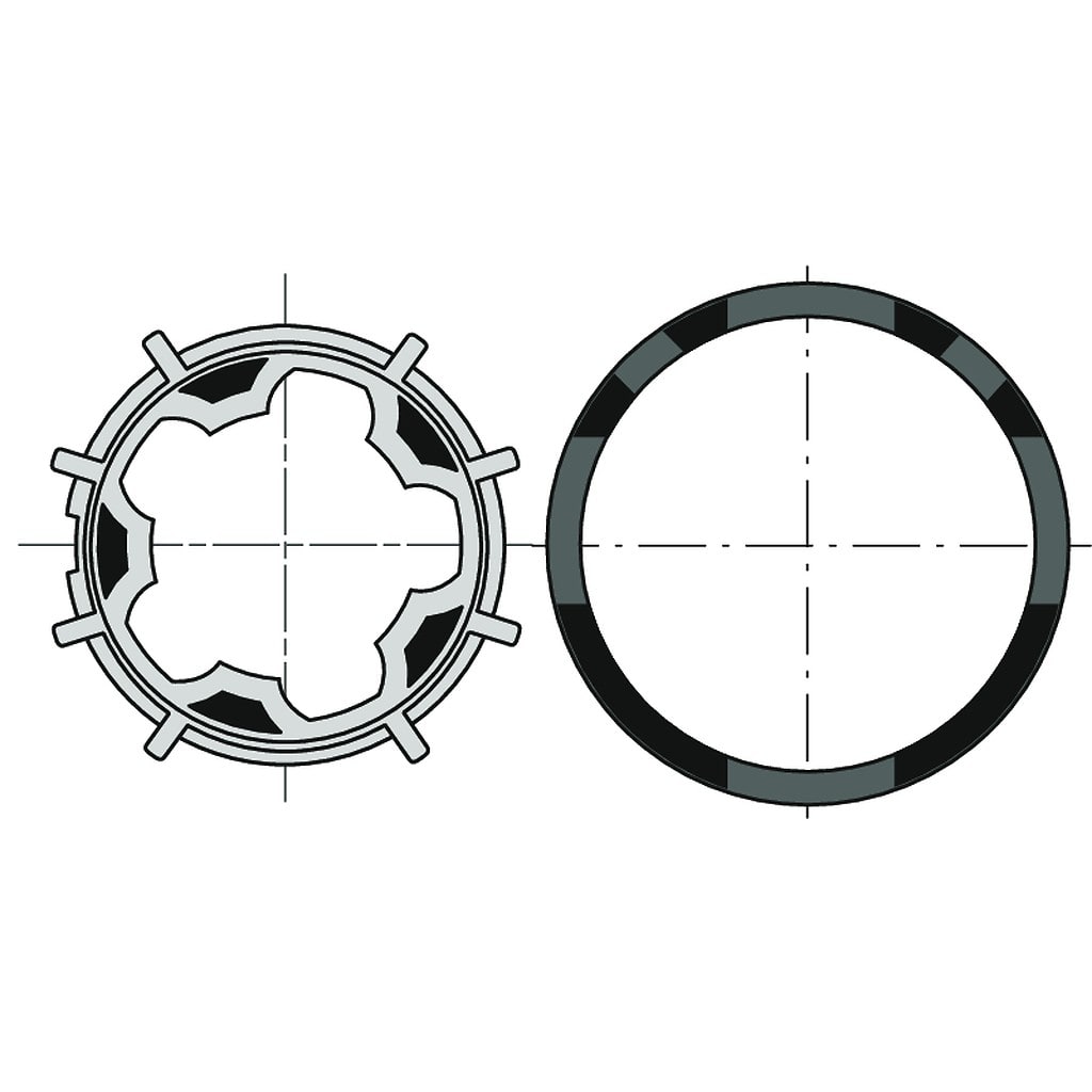 Somfy - Roue et couronne D50 Deprat 53 lot de 10 unités