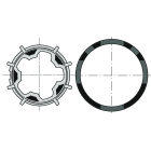 Somfy - Roue et couronne D50 Deprat 53 lot de 10 unités