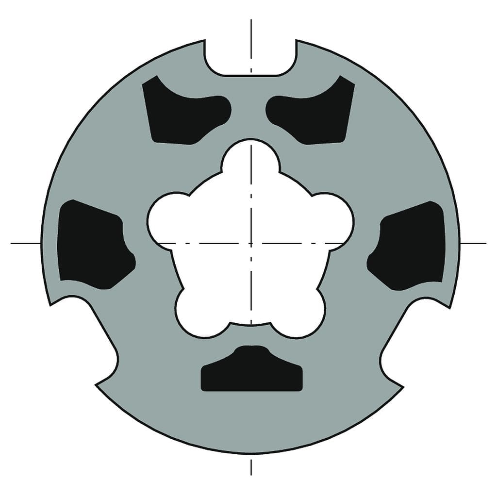 Somfy - Roue moteur d50 / tube welser d80