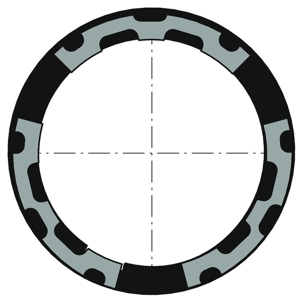 Somfy - Couronne moteur d50/tube d80 welser