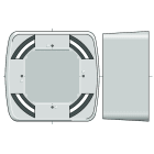 Somfy - Boîtier inteo saillie gris x10
