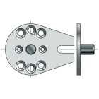Somfy - Plaque store avec pion de centrage diamètre 12 mm
