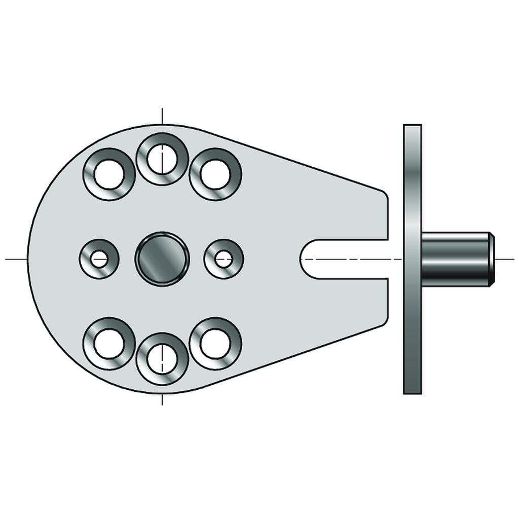 Somfy - Plaqué store - pion centrage d12