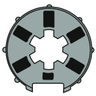 Somfy - Roue diamètre 40 pour tube madopron diamètre 50