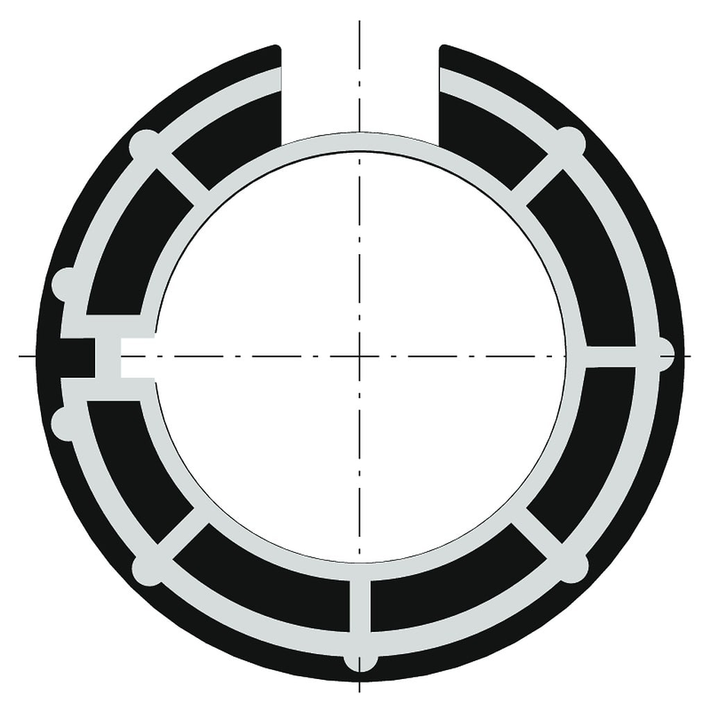 Somfy - Couronne diamètre 40 pour tube madopron diamètre 50