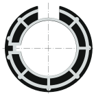 Somfy - Couronne diamètre 40 pour tube madopron diamètre 50