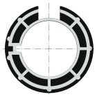 Somfy - Couronne diamètre 40 pour tube madopron diamètre 50