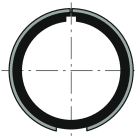 Somfy - Couronne diamètre 40 pour tube diamètre 40x1