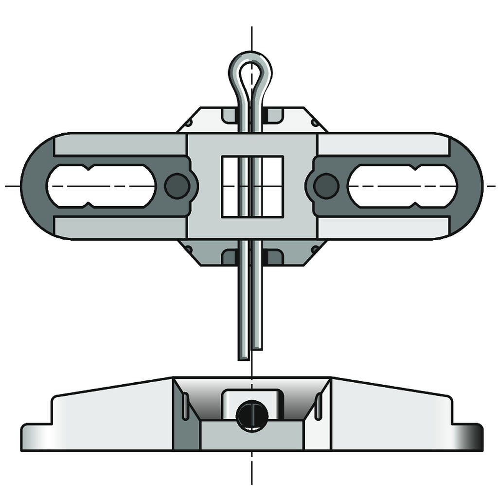 Somfy - Support ø40/50 stores pr.c10