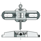 Somfy - Support ø40/50 stores pr.c10