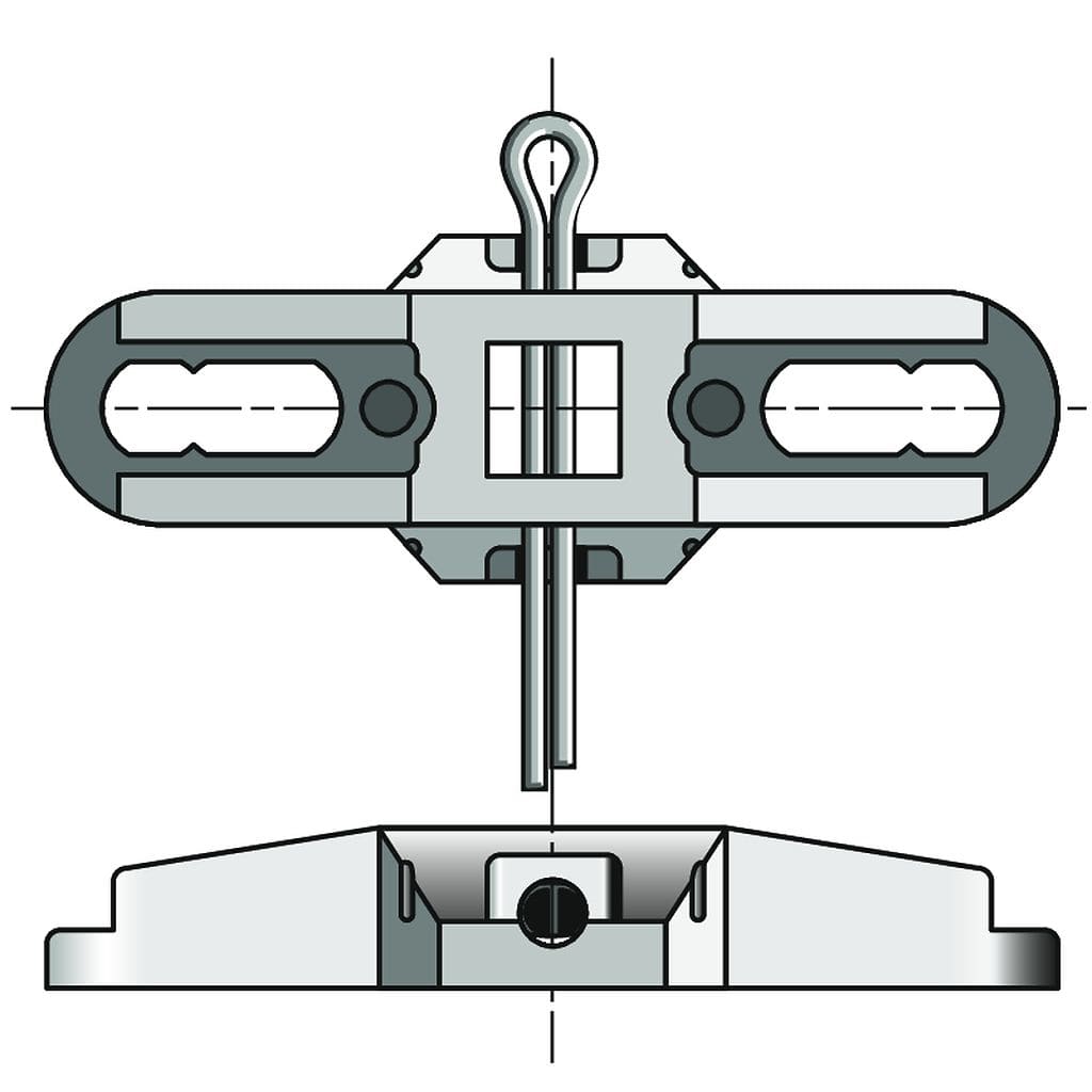 Somfy - Support ø40/50 stores pr.c10
