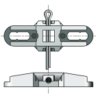 Somfy - Support ø40/50 stores pr.c10