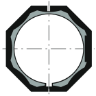 Somfy - Couronne diamètre 40 pour tube imbac octogonal diamètre 40