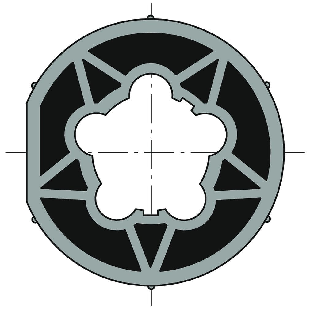 Somfy - Roue d50 tube 70x1,5 clip dur