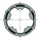 Somfy - Roue clippage dur d50 x10