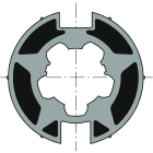 Somfy - Roue d50 - welser d70x1.5 goutte plate