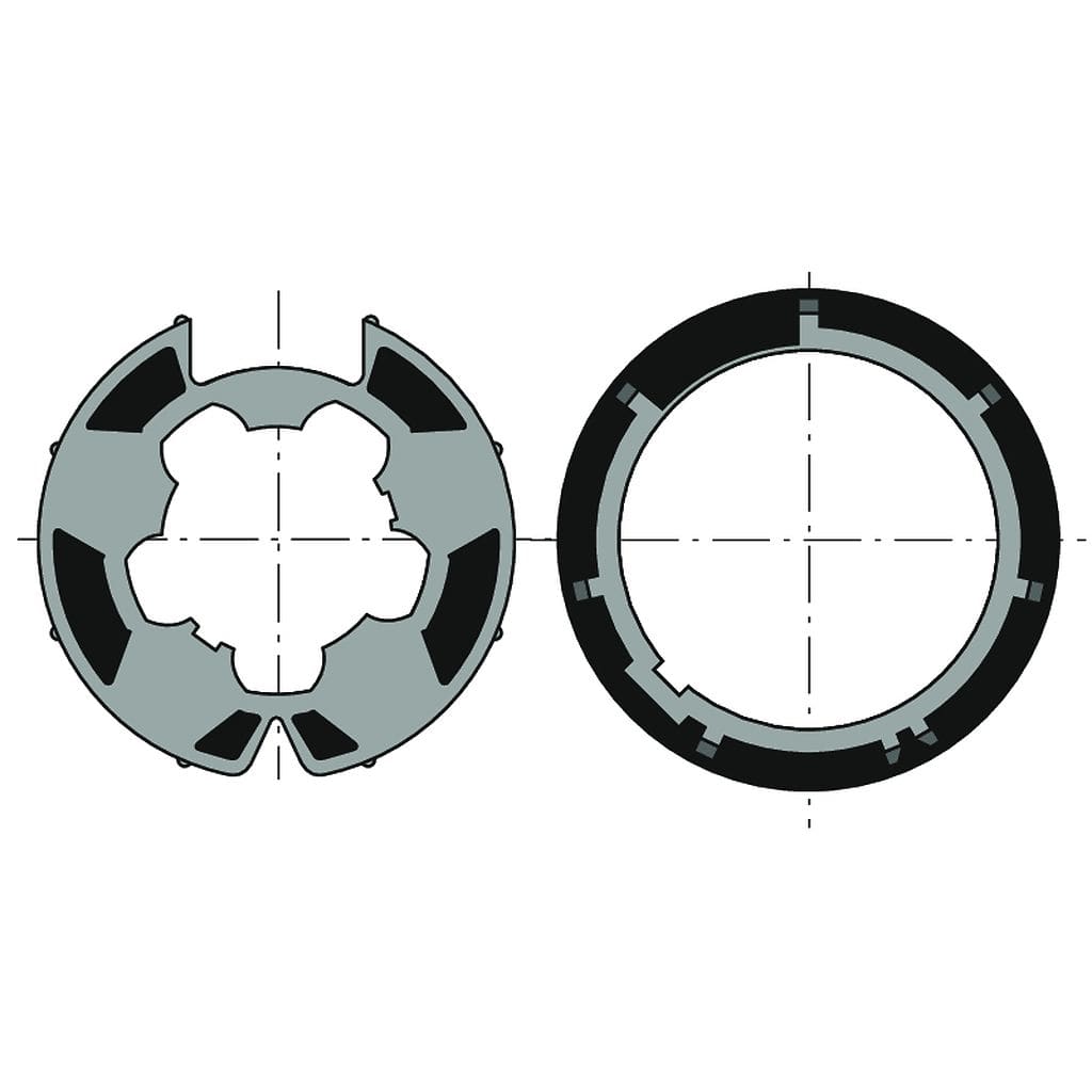 Somfy - Kit (1 roue+1 couronne) d50 f-2000 x1