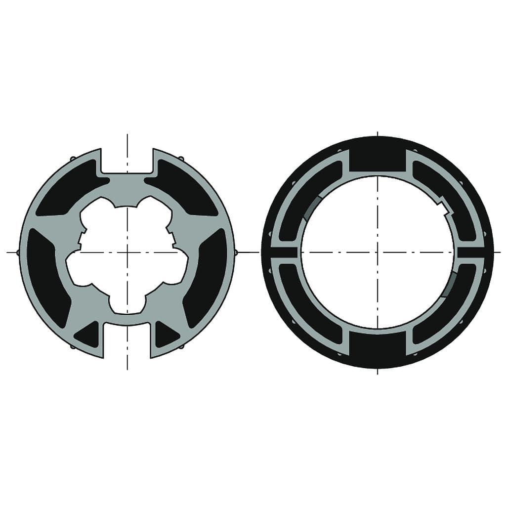 Somfy - Roue+couronne d50 welser70 goutte plate