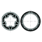 Somfy - Jeu roue et couronne Ø50 pour tube 63 x 1,5 clip dur
