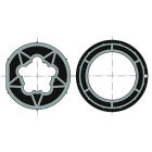 Somfy - Roue+couronne d50 tube 70x1.5 clip dur