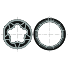 Somfy - Roue+couronne d50 tube d63x1.5 clip faib