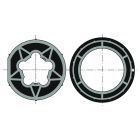 Somfy - Roue+couronne d50 tube 70x2 clip dur