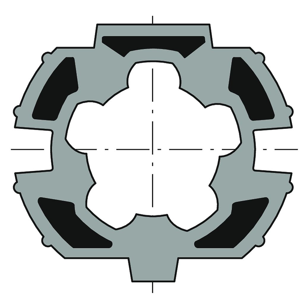 Somfy - Roue ø50 tube zf64 recentre