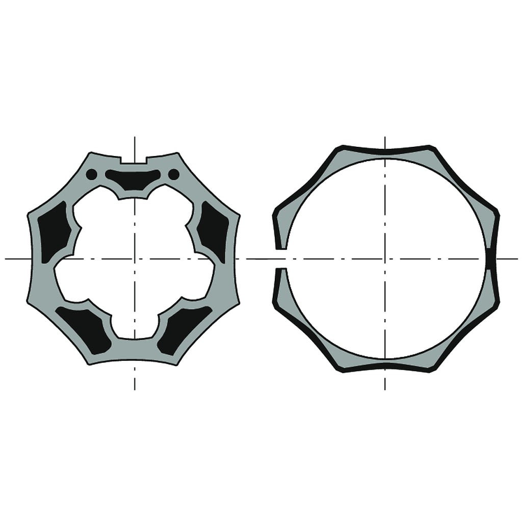 Somfy - Roue+couronne d50 selve gaviota octo 60
